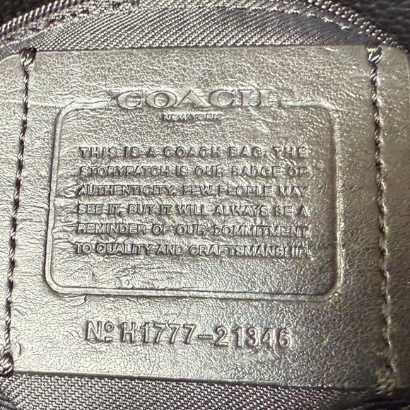 Coach Black Leather Fulton Satchel - Picture 12 of 12